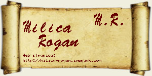 Milica Rogan vizit kartica